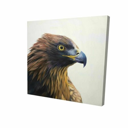 BEGIN HOME DECOR 12 x 12 in. Brown-Headed Eagle-Print on Canvas 2080-1212-AN463